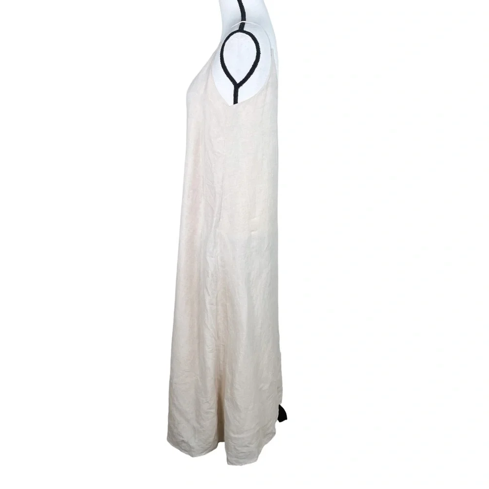 L. Bates Flax Tencel Sleeveless Maxi Dress - Picture 2 of 7